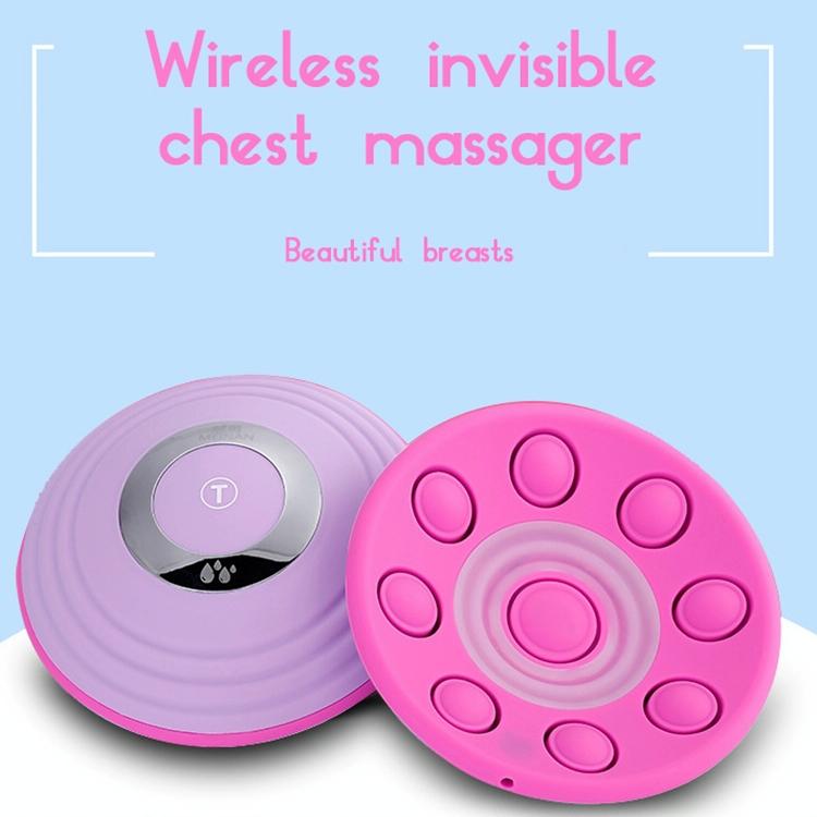 Anti-Sagging Bluetooth Breast Massager Remote Control Purple 8