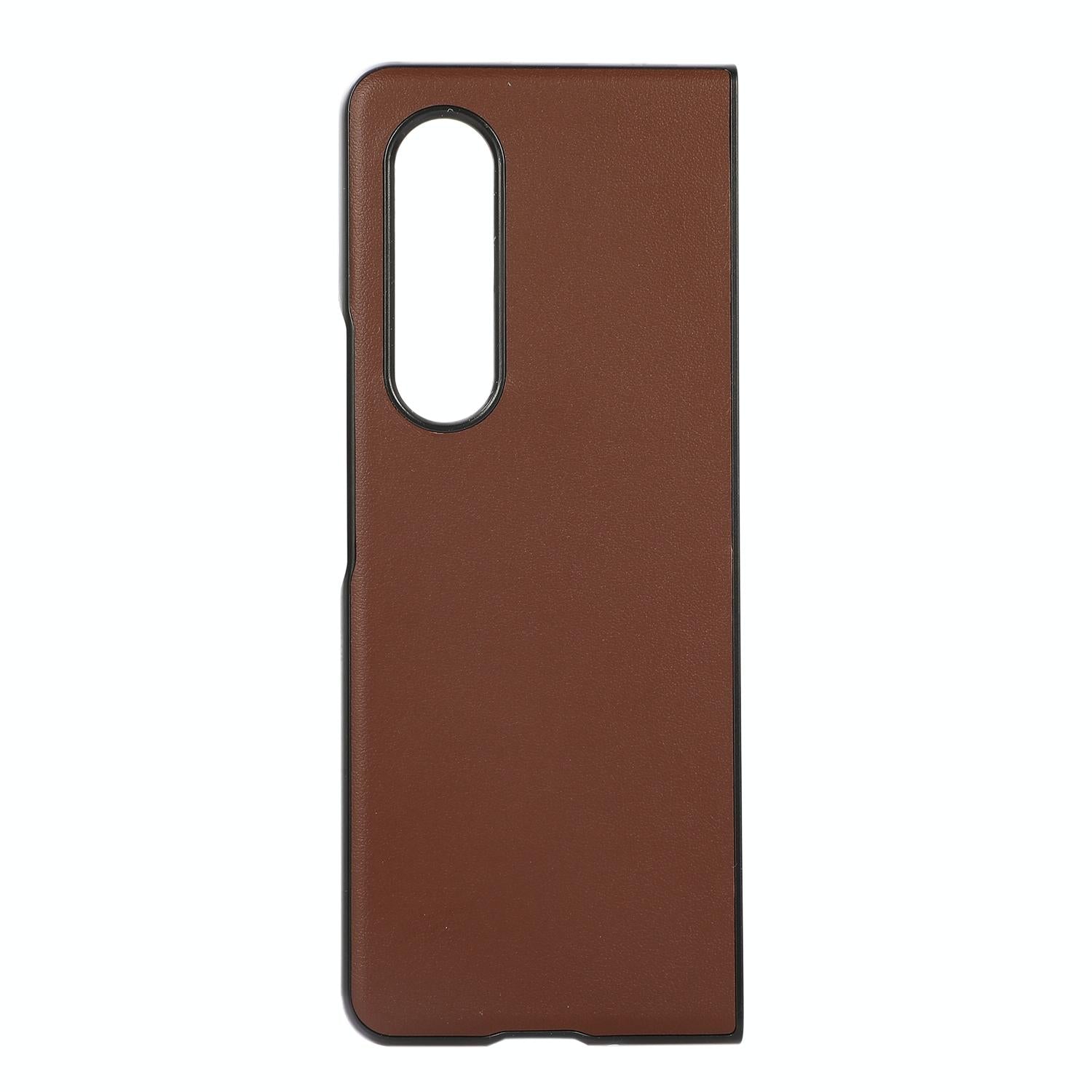 For Samsung Galaxy Z Fold4 5G Sheep Texture Leather Phone Case - Blue 10