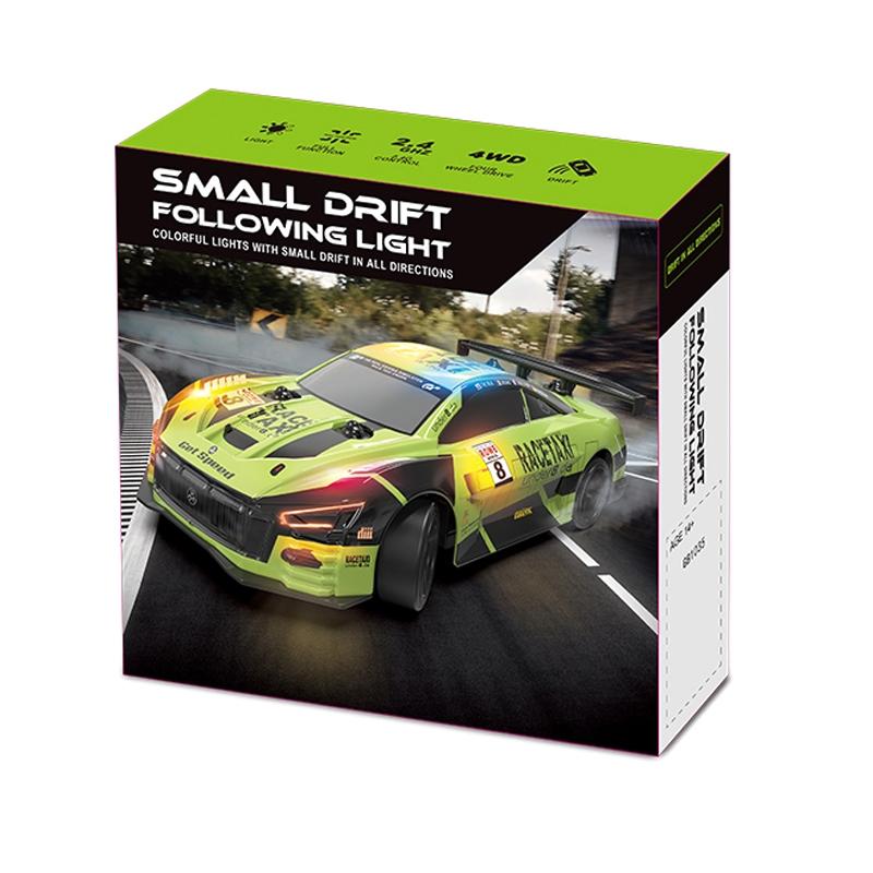Remote Control 4wd Drift Car with Expulsion Light - Green 6