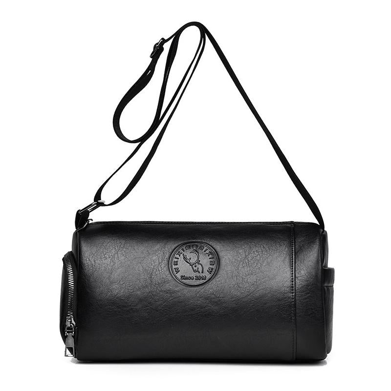 Waterproof Men Crossbody Backpack Large Capacity - Brown 11