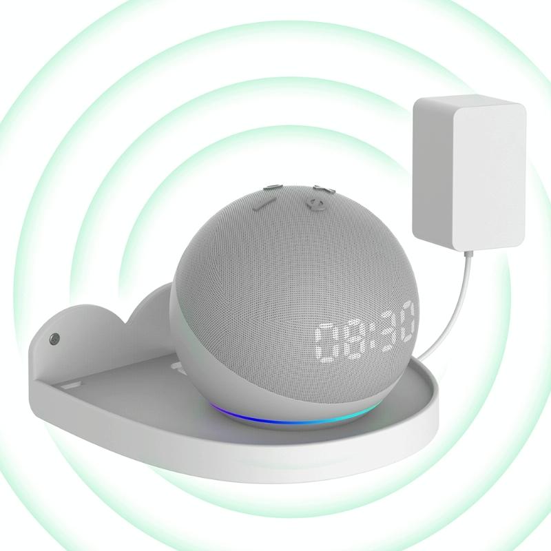 Wall Mount Set for Amazon Echo Dot 4 - 2 Pieces - Black 6