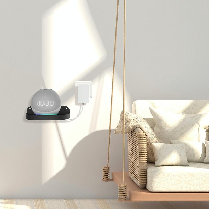 Wall Mount Set for Amazon Echo Dot 4 - 2 Pieces - Black 7