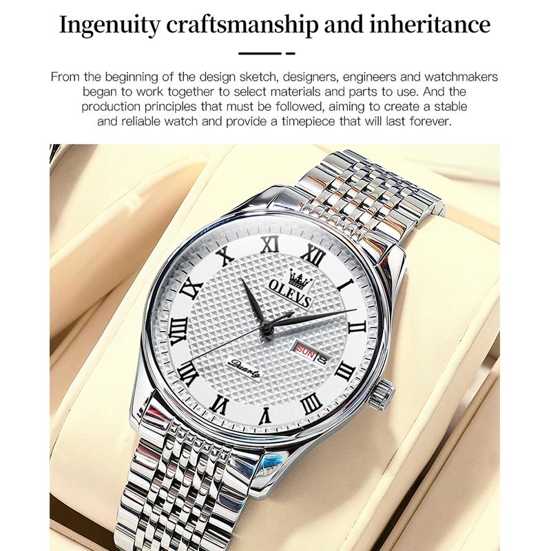 Waterproof Quartz Watch for Men - Multifunctional Business - Black 6