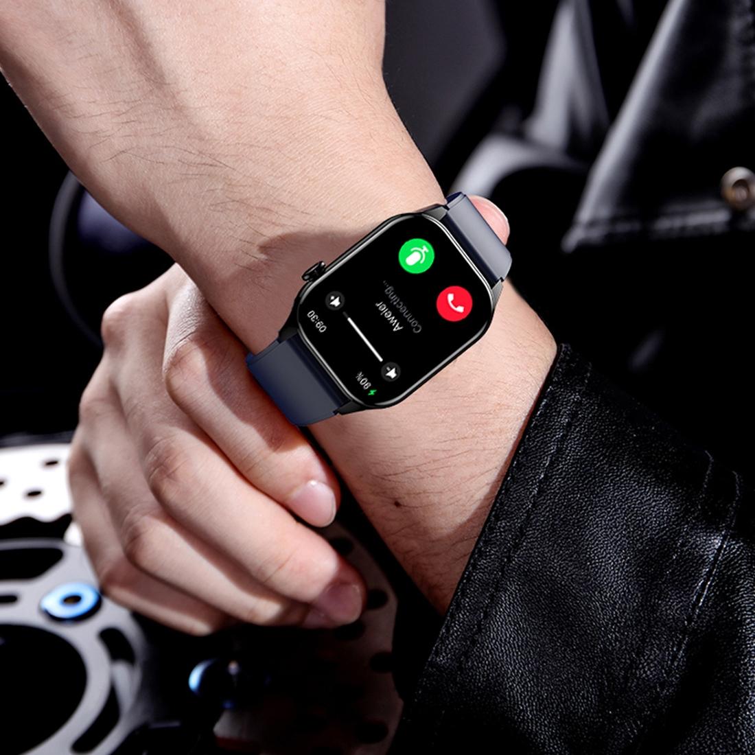 Waterproof Smart Watch With Bluetooth And Blood Oxygen Monitoring - Ip68 - Black 8