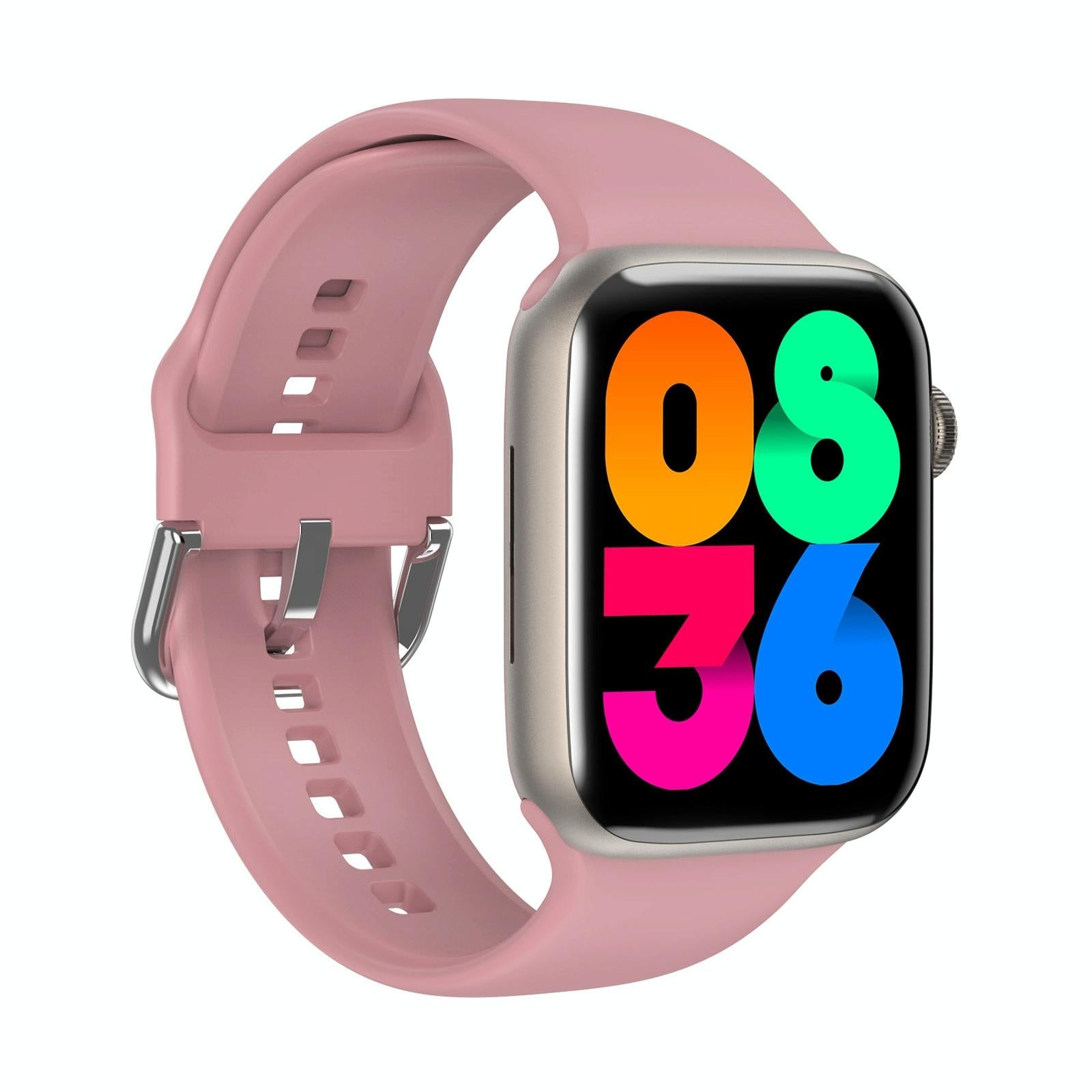 2.01 Inch Waterproof Smart Watch Bt Call / Heart Rate / Blood Pressure / Blood Oxygen - Pink Gold 12