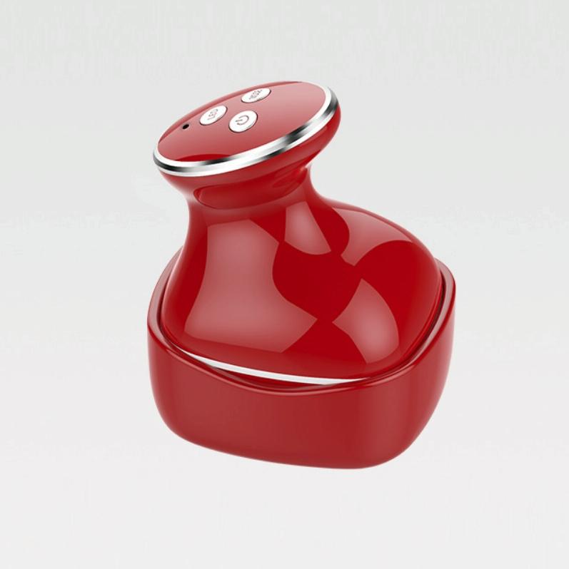Electric Scalp Massager Multifunctional Vibration Therapy - Red 10