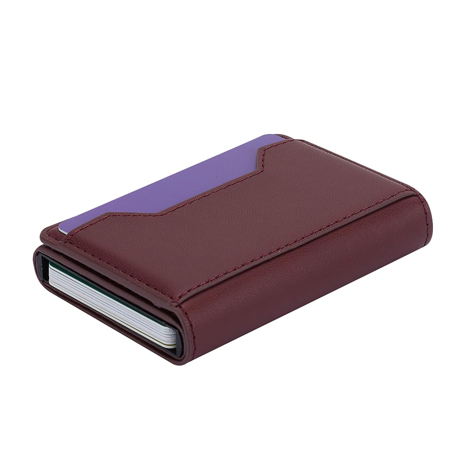 10x6x3cm Secure Brush Card Bag - Compact and Protective - Brown 10