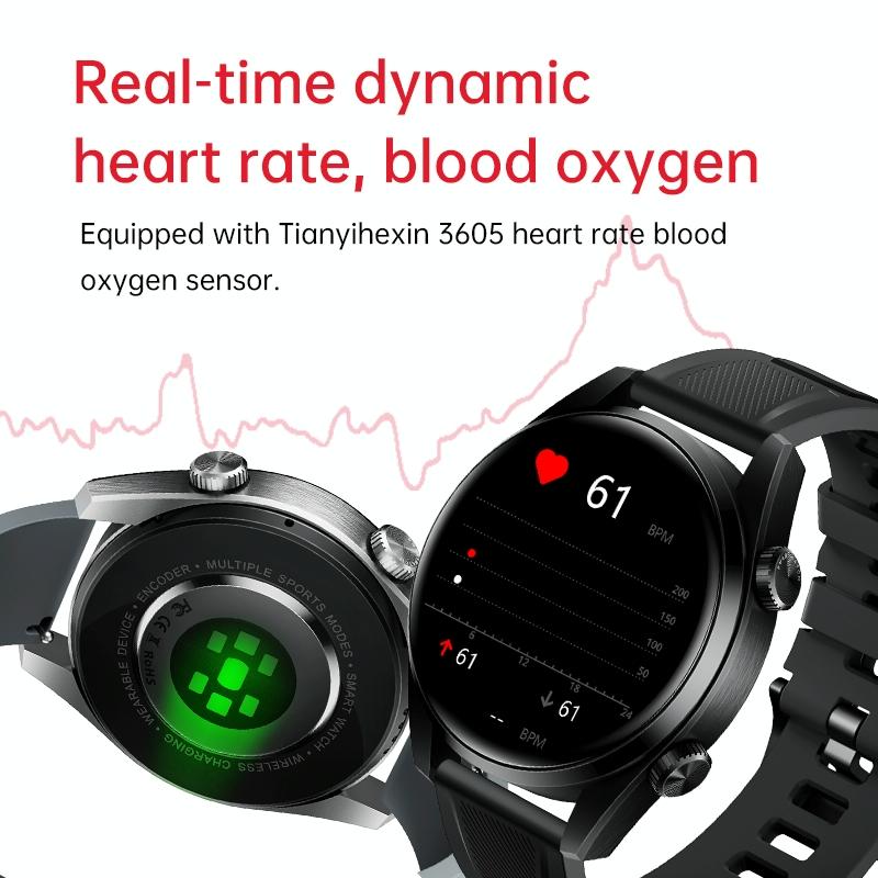 1.43 Inch Ip67 Sport Smart Watch Support Bluetooth Call / Sleep / Blood Oxygen / Heart Rate / Blood Pressure Health Monitor - Silver 10