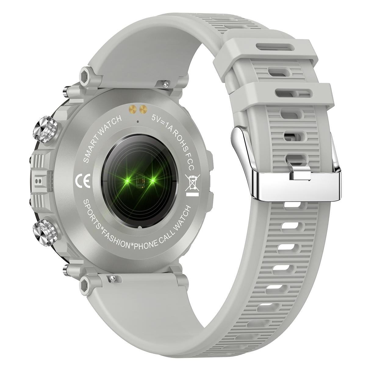 Smart Wristband With Waterproof Heart Rate And Blood Pressure Monitoring - Grey 4