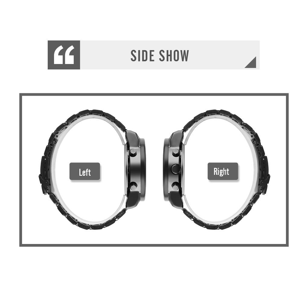 Triple Display Luminous Digital Watch - 1642 - Silver 4