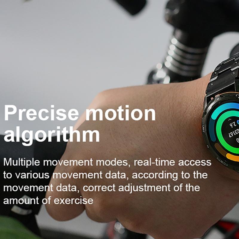1.43 Inch Amoled Round Screen Steel Strap Smart Watch - Gold 10