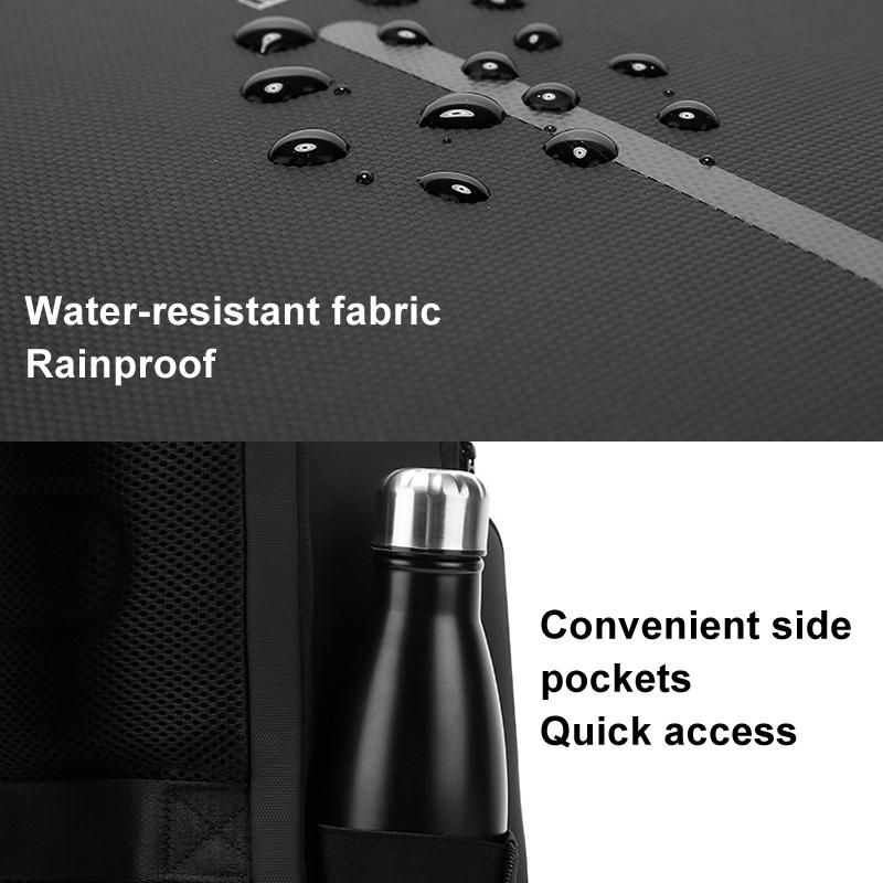 Men Commuter Laptop Backpack - Gray 12