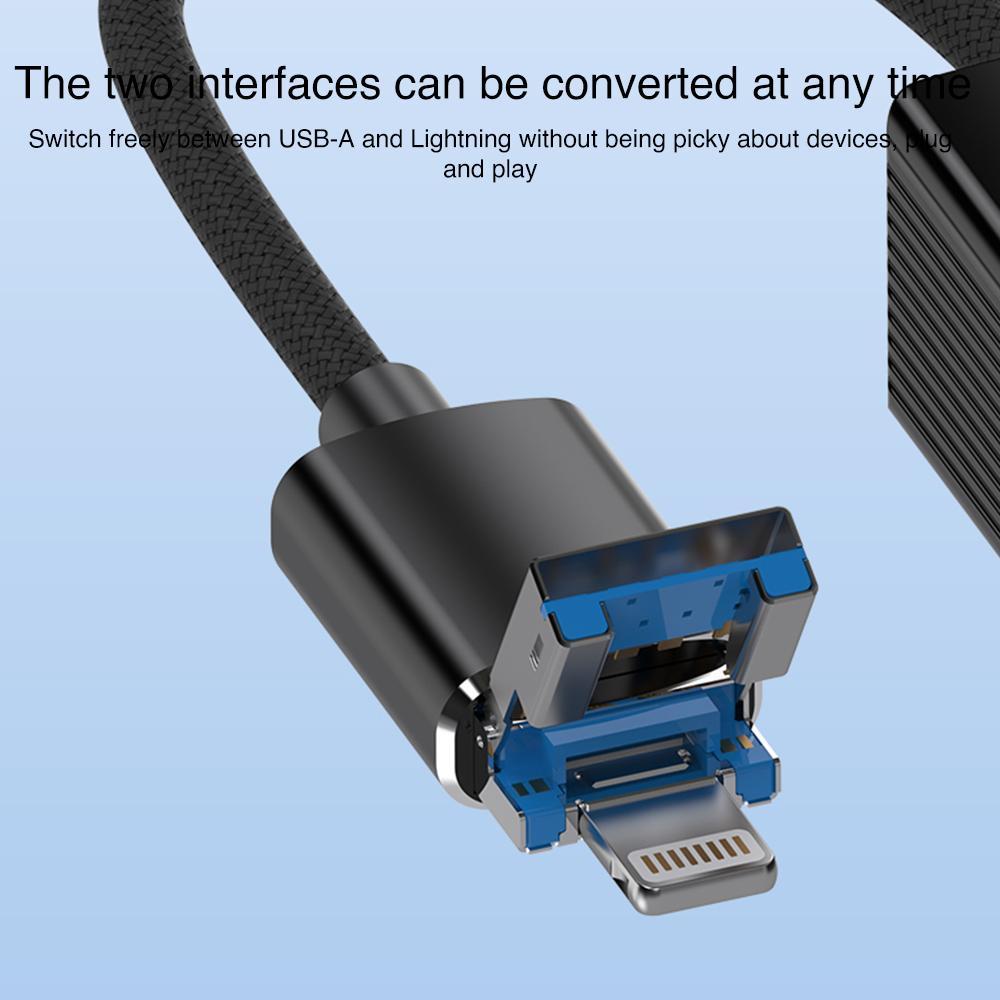 8 Pin To Type-C Rj45 Usb-A Hub Converter - Silver 4