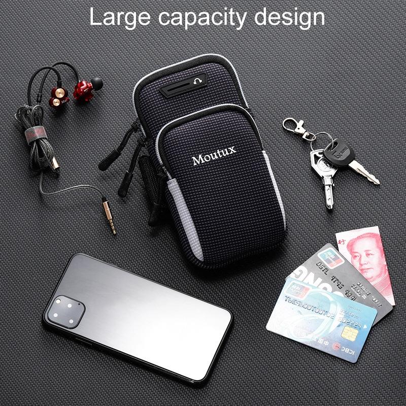 Waterproof Running Arm Bag For Outdoor Sports - Gray 10