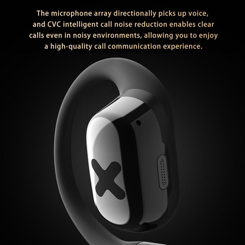 Bluetooth Earphones with Ear-mount Design - Black 10