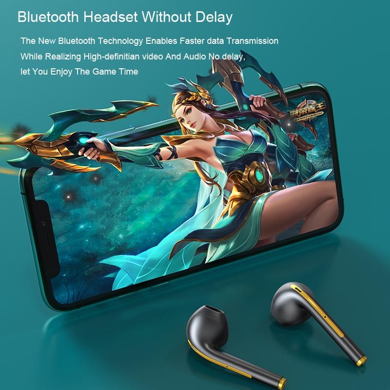 Wireless Sport Bluetooth Headphones with Led Display and Noise Reduction - White 4