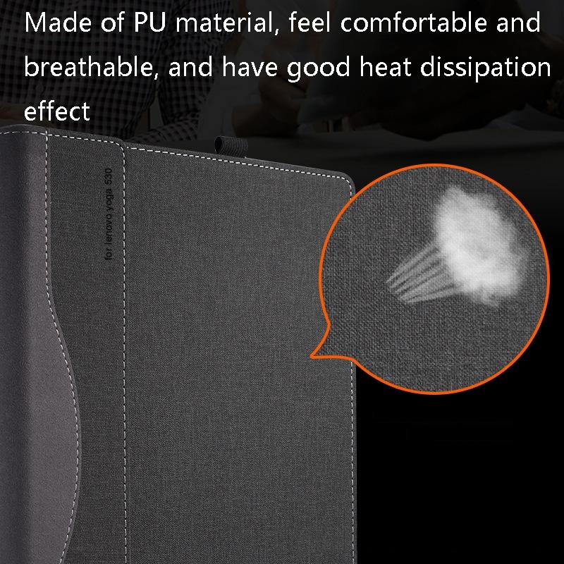 Yoga 530-14 Laptop Leather Case - Protective - Dark Gray 6