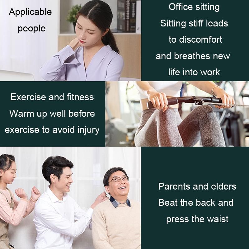 Intelligent 6-Speed Fascia Massager With 4 Heads - Green 9