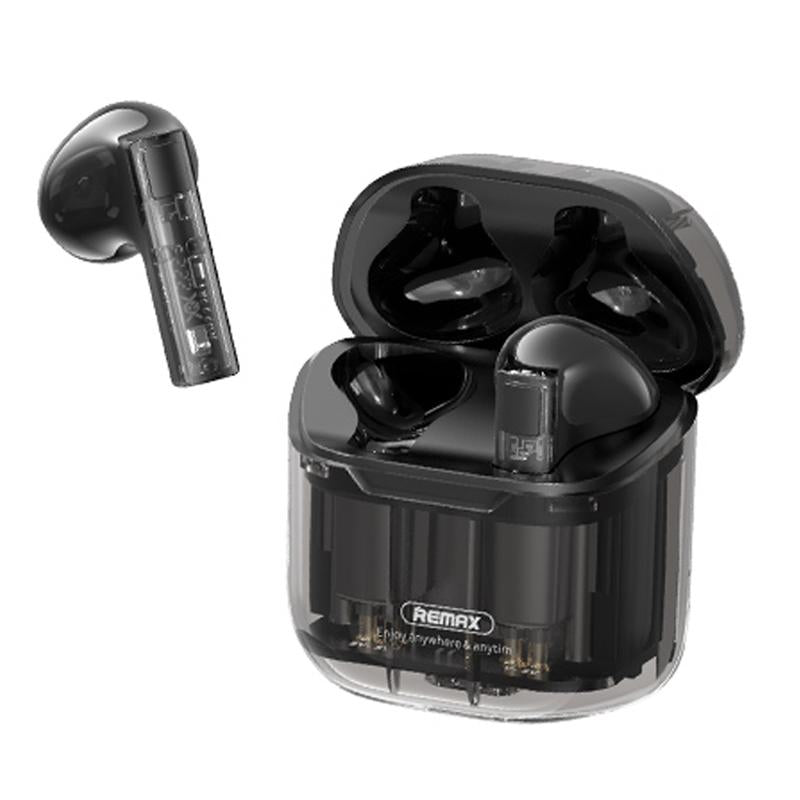 Wireless Bluetooth Headset with Low Delay and Transparent Design - Black
