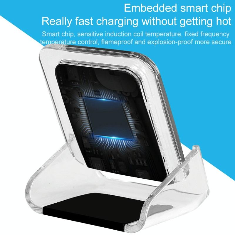 10W 3 In 1 Vertical Wireless Charger - White 6