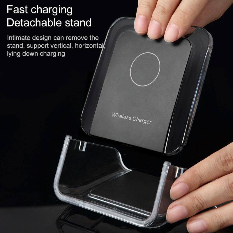 10W 3 In 1 Vertical Wireless Charger - White 7