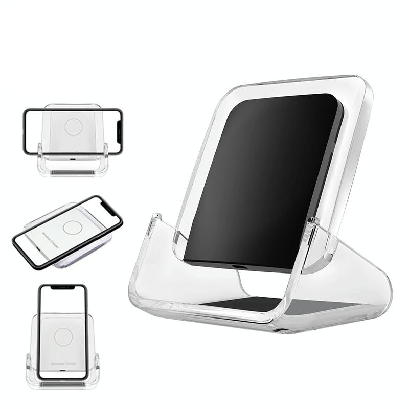 10W 3 In 1 Vertical Wireless Charger - White 9
