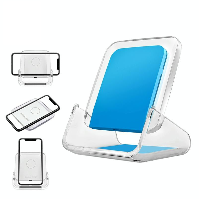 10W 3 In 1 Vertical Wireless Charger - White 10