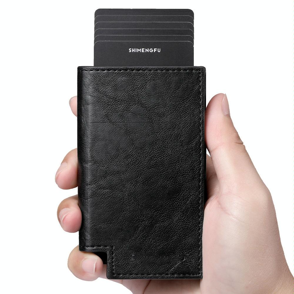 Pop-up Rfid Bifold Wallet with Card Holder - Brown 6