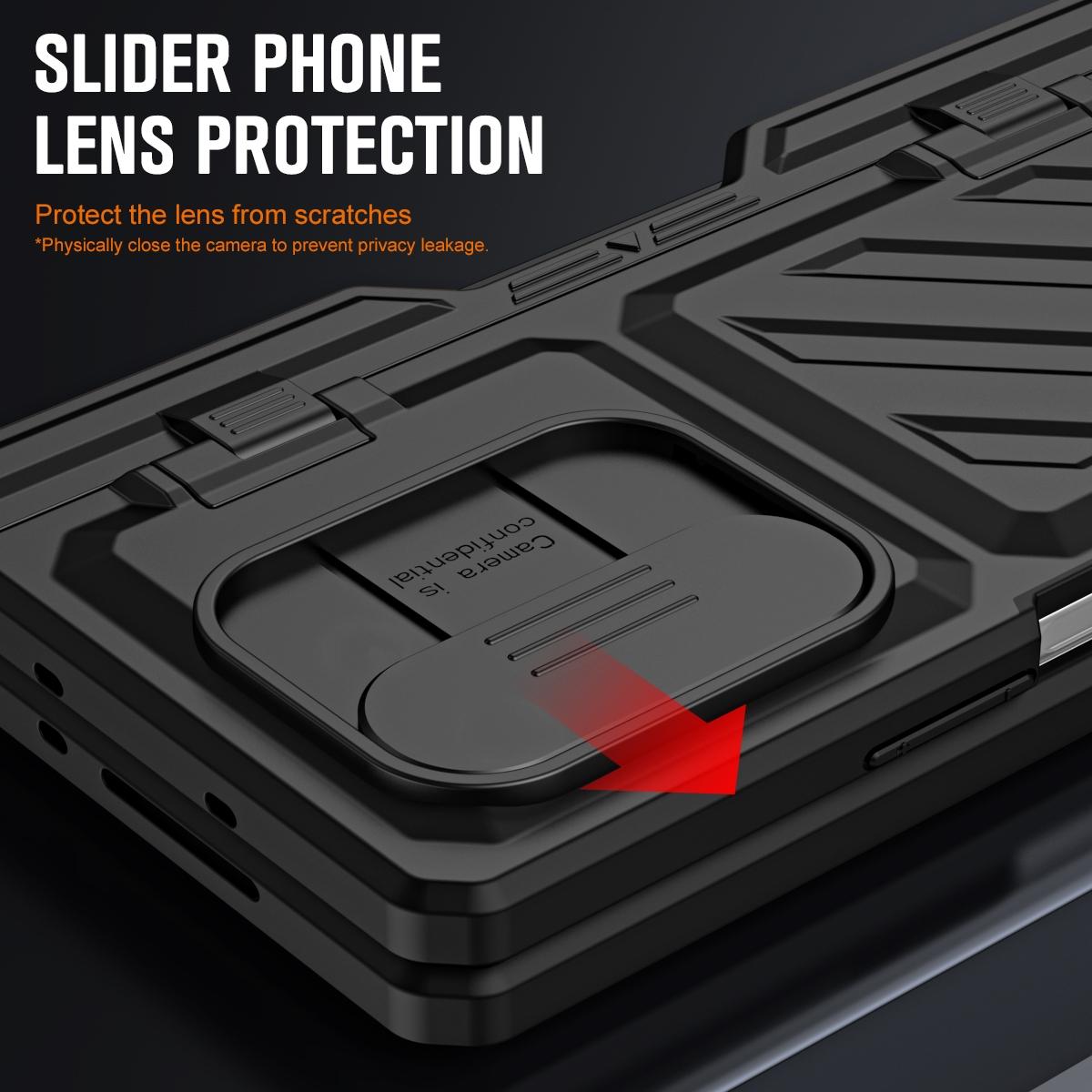 For Samsung Galaxy Z Fold4 5G Shockproof Tpu Pc Case With Pen - Gold 13