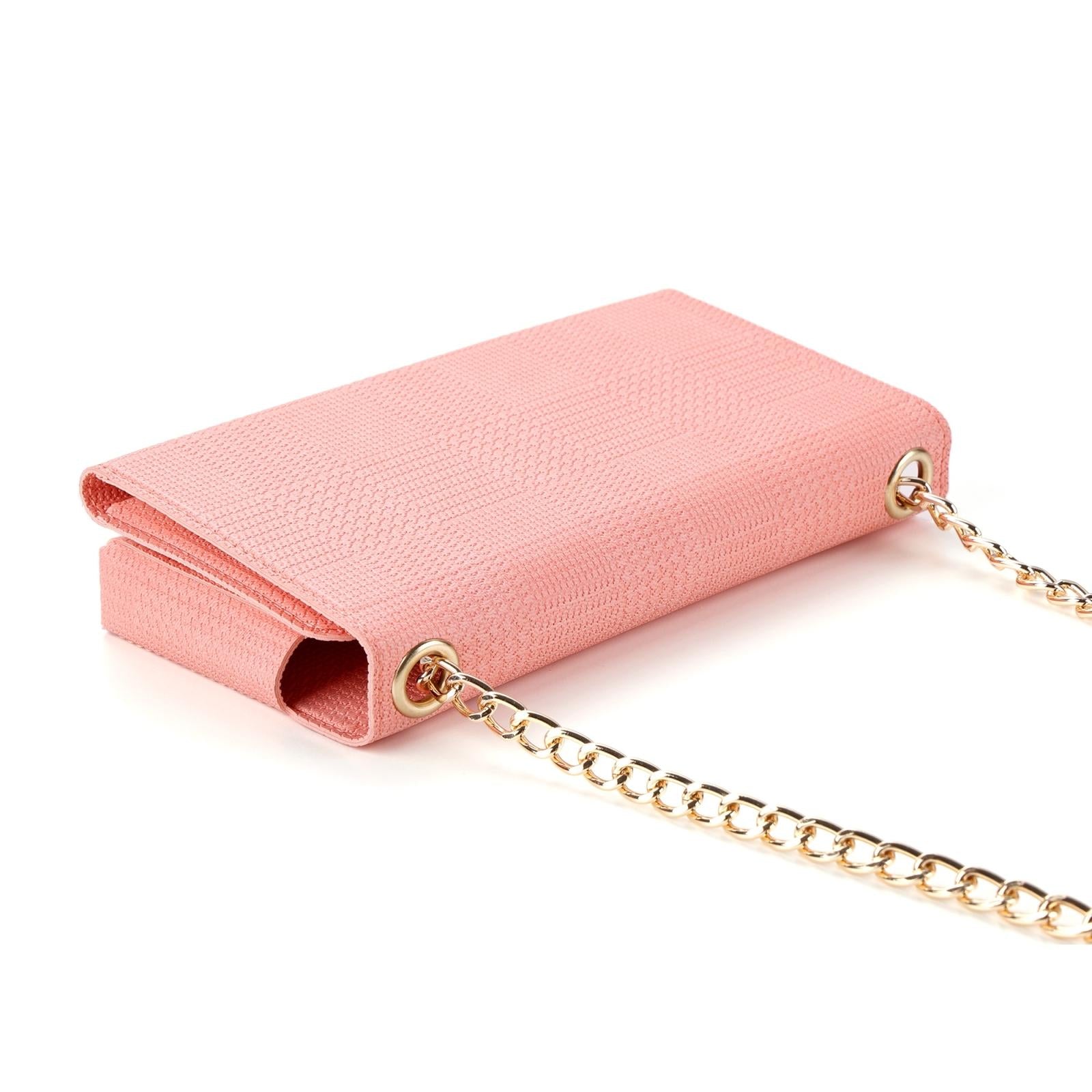 Leather Crossbody Bag With Rfid Protection 20 X 10 X 3.5Cm - Pink 5