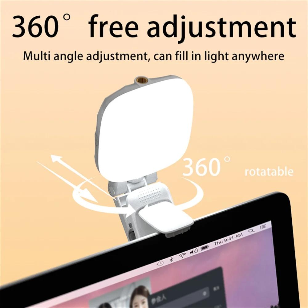 Usb Charging Led Beauty Fill Light for Mobile Phone Live Camera - White 8