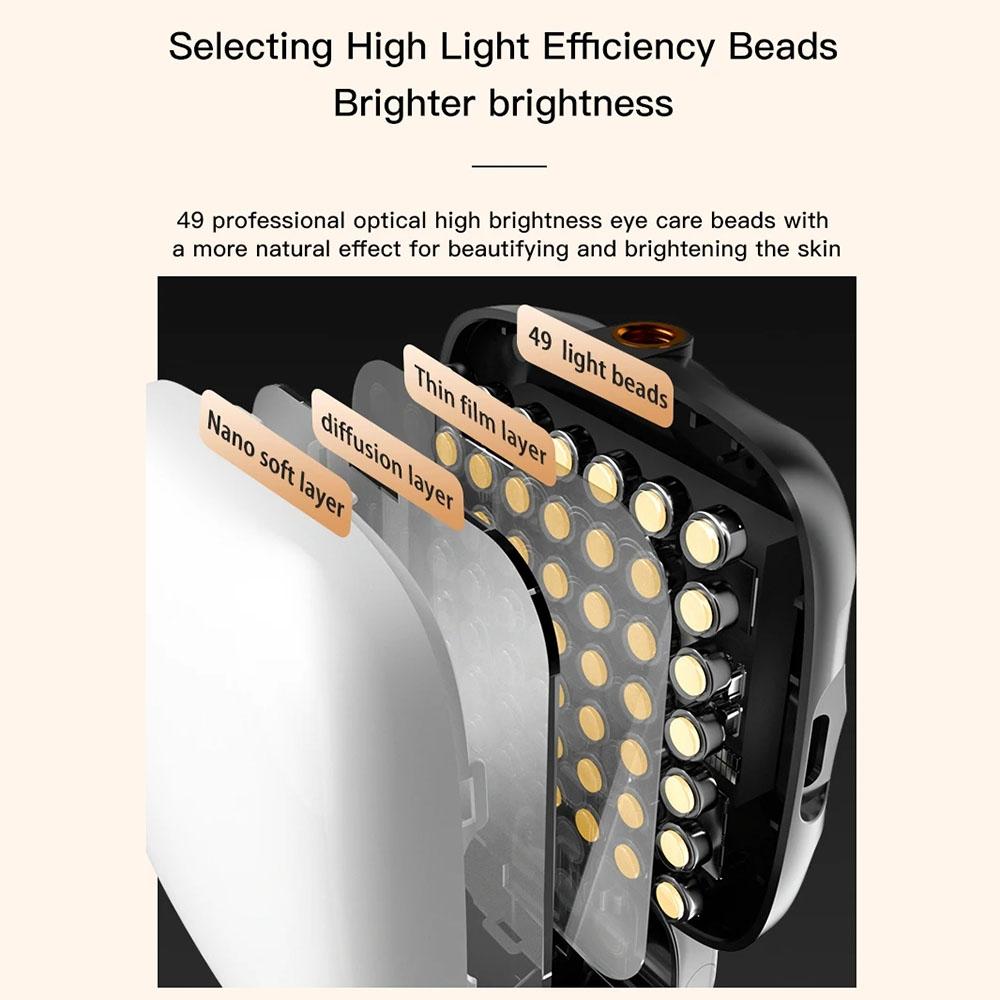 Usb Charging Led Beauty Fill Light for Mobile Phone Live Camera - White 9