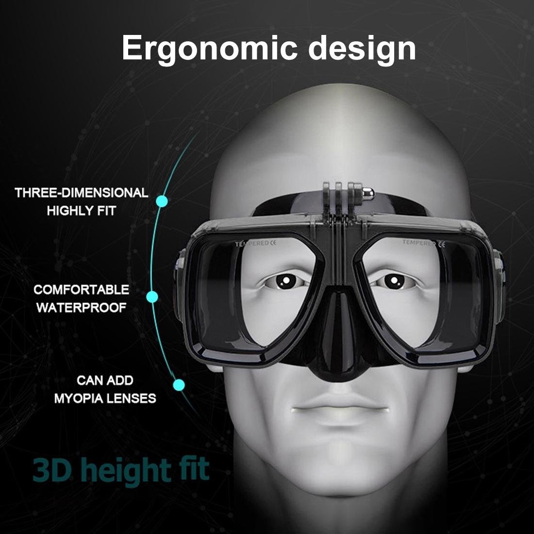 Underwater Diving Mask for Action Cameras 4