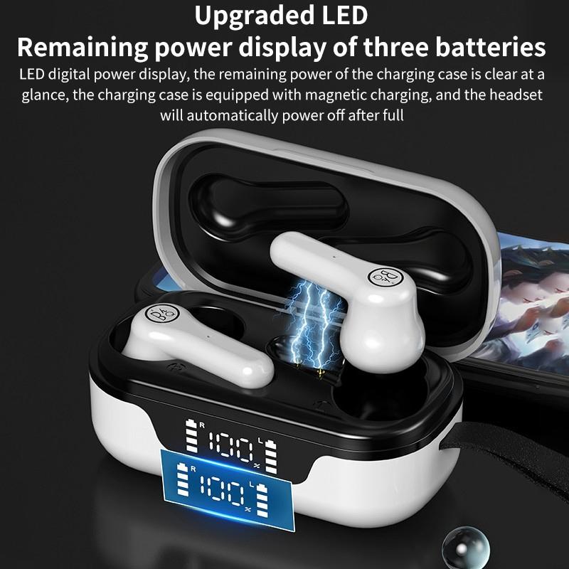 Anc Business Sports Tws Bluetooth Earphones with Charging Box - White 12