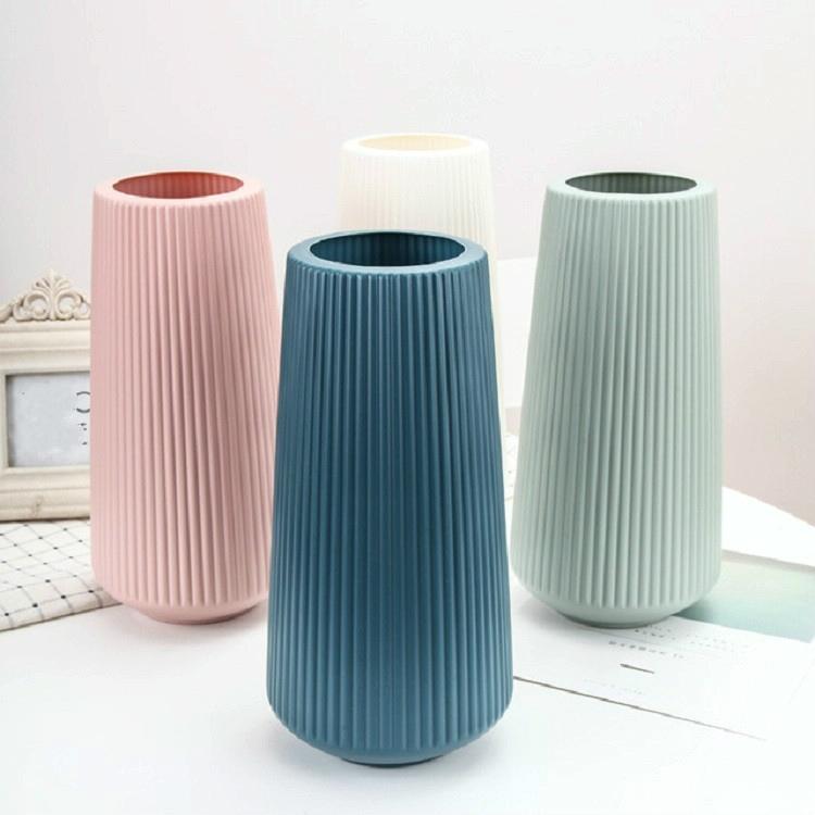 Versatile Plastic Flower Vase for Dry and Wet Arrangements - Pink 6