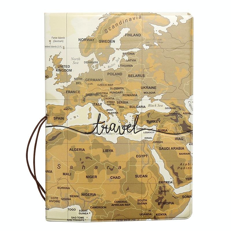 Passport Cover For Travel Abroad 3D Map Design - Tr-03