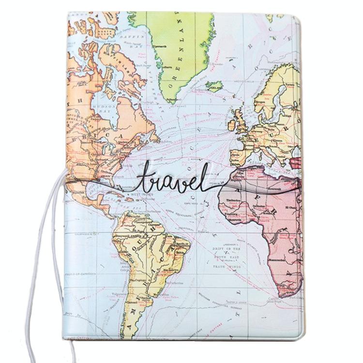 Passport Cover For Travel Abroad 3D Map Design - Tr-03