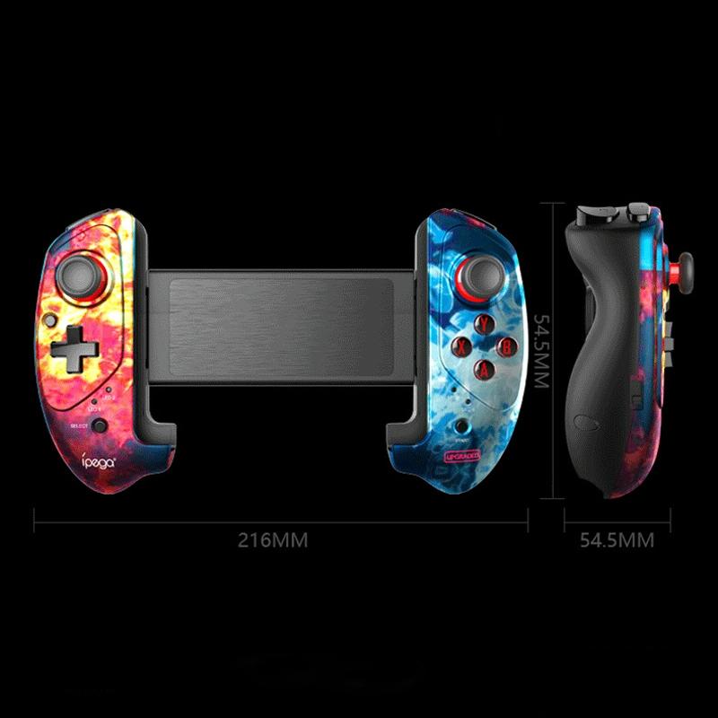 Wireless Stretch Gamepad for Android / Ios / Ps3 / Switch - Pg-9083 - B Flame Red Blue 5