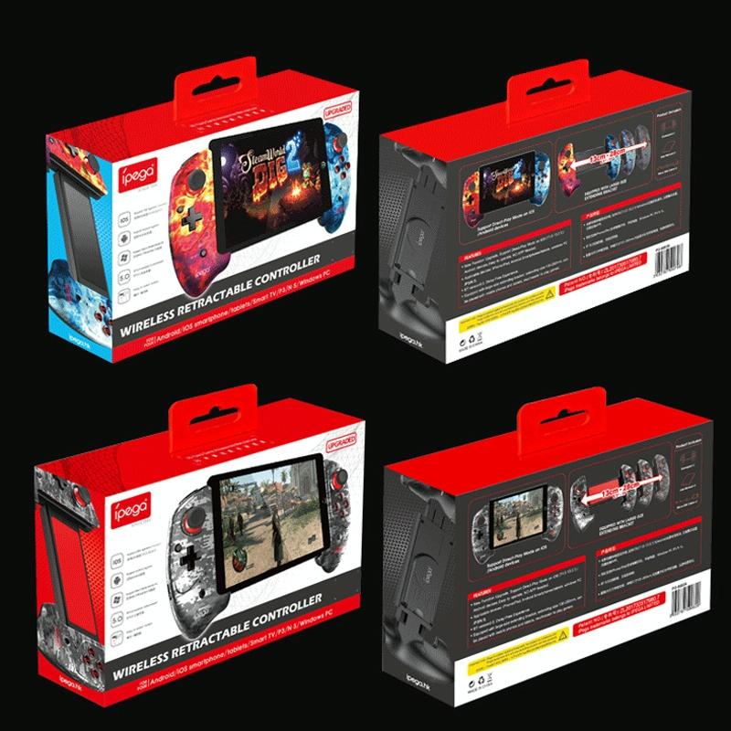 Wireless Stretch Gamepad for Android / Ios / Ps3 / Switch - Pg-9083 - B Flame Red Blue 10