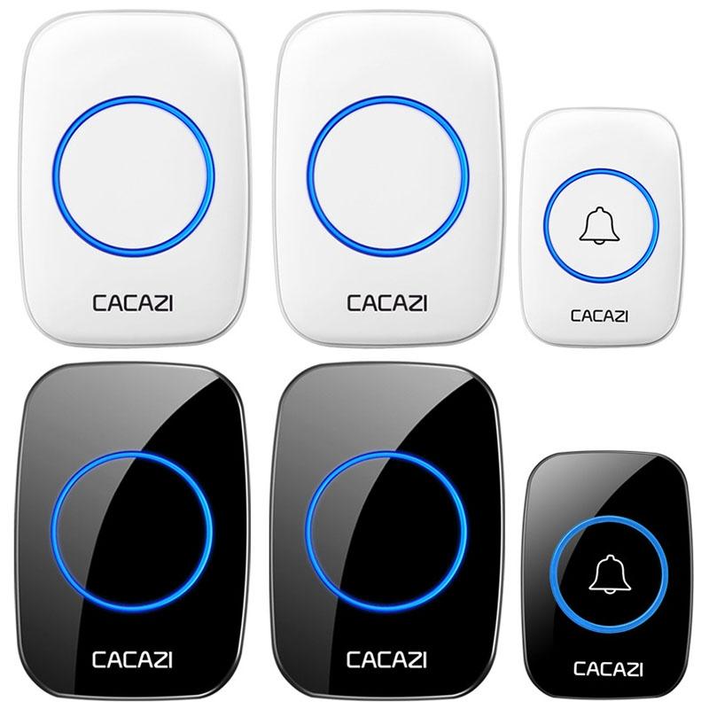 Wireless Waterproof Smart Doorbell - 2 Battery Options - Black 3