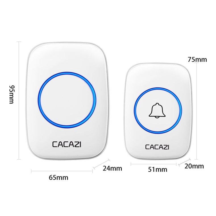 Wireless Waterproof Smart Doorbell - 2 Battery Options - Black 5