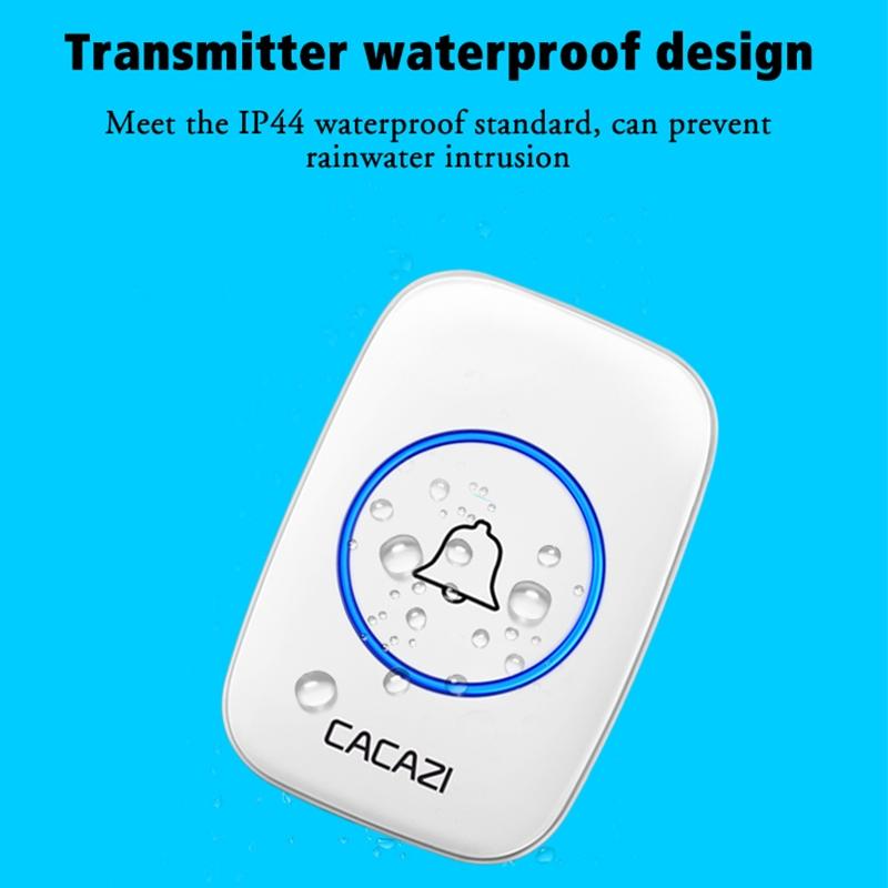 Wireless Waterproof Smart Doorbell - 2 Battery Options - Black 11