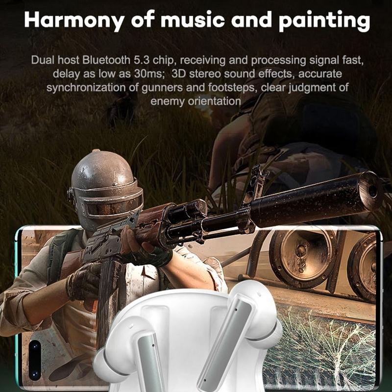 Wireless Anc Bluetooth Earphones - Active Noise Reduction - White 7