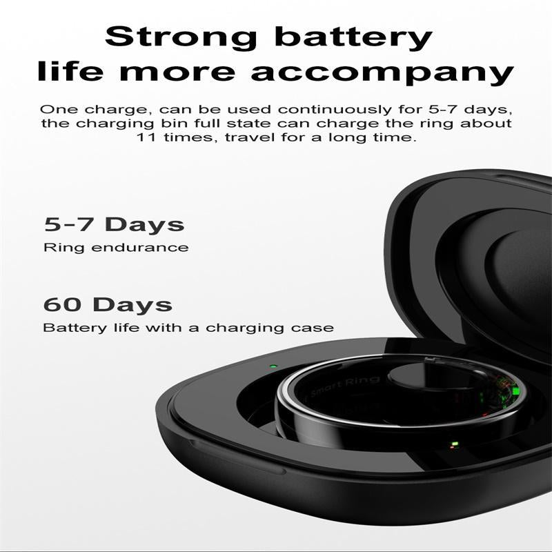 7 Smart Ring Heart Rate Blood Oxygen Sleep Sports - Gold 10