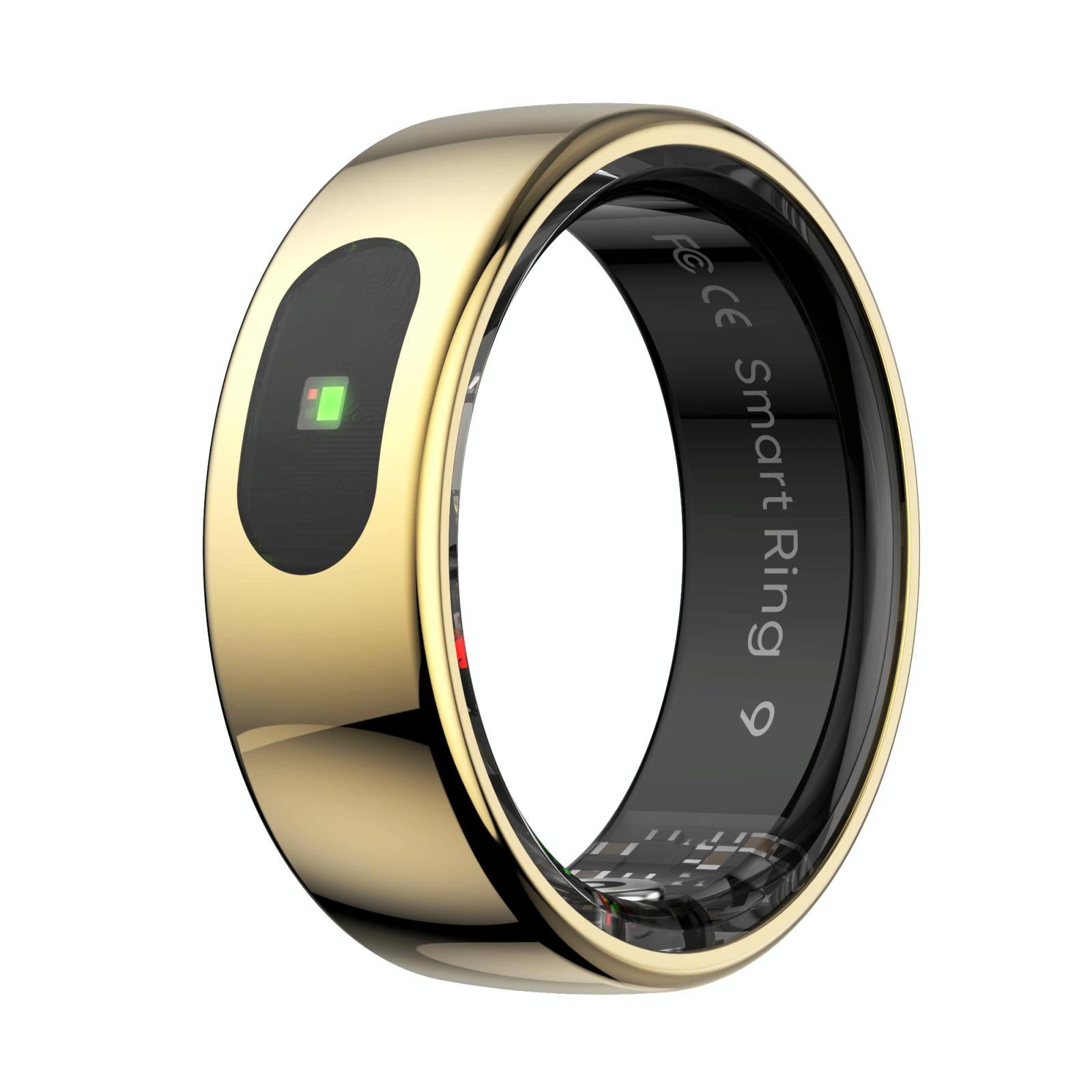 7 Smart Ring Heart Rate Blood Oxygen Sleep Sports - Gold 12