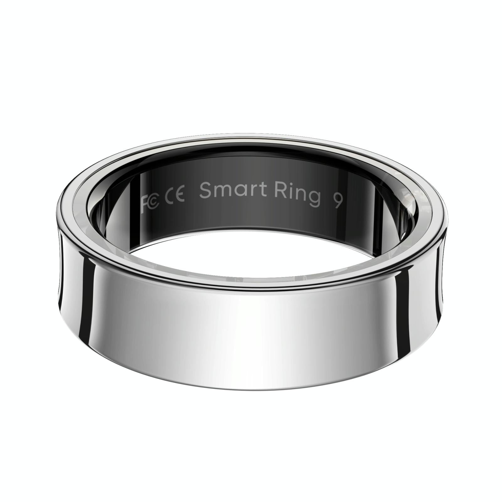 Smart Ring With Heart Rate Blood Oxygen Sleep Monitoring & Sports Modes - Size 8 - Gold 12