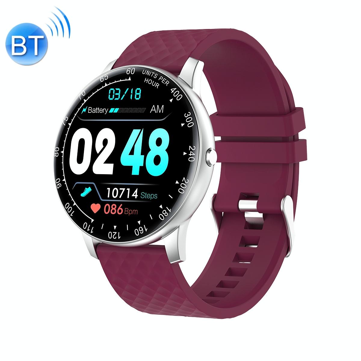 1.75 Inch Hd Round Screen Silicone Strap Smart Sports Watch - Lake Blue 11