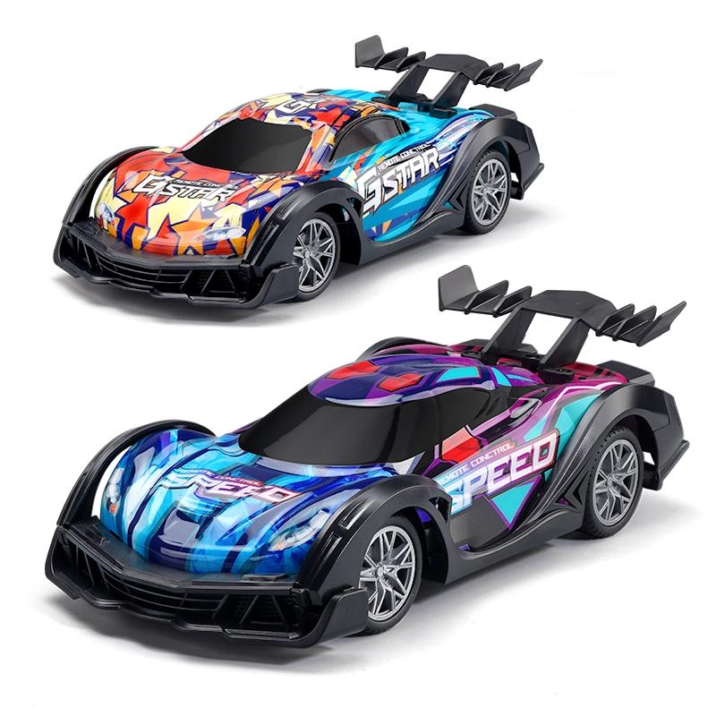 Remote Control Racing Car with Colourful Lights 4wd - Orange 10
