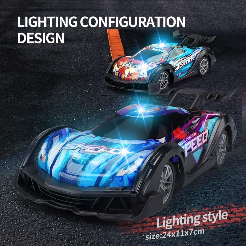 Remote Control Racing Car with Colourful Lights 4wd - Orange 11