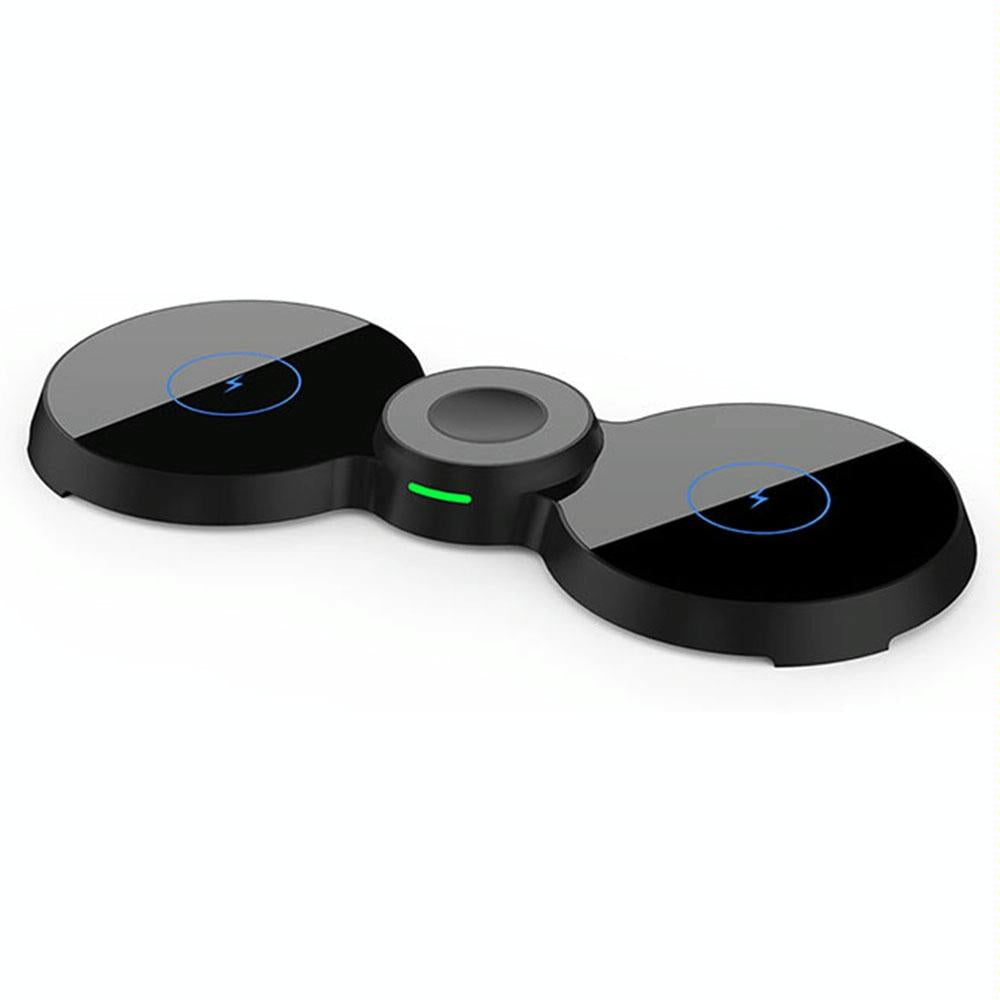 15W 3 In 1 Magnetic Wireless Charger For Phones Watch & Airpods - White 9